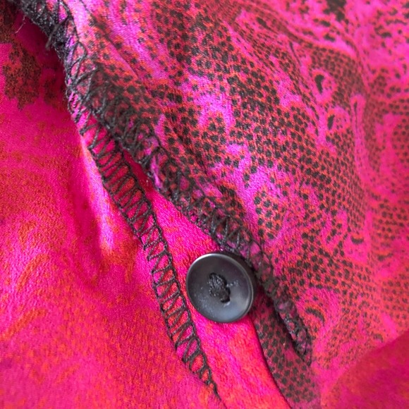 NWT Catherines 2XWP Petite Blouse Top Pink Purple V Neck Longs-sleeve Womens - Picture 13 of 16